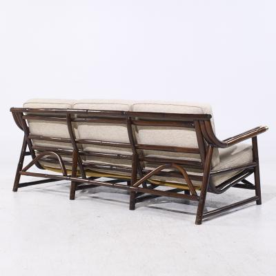 John Wisner John Wisner for Ficks Reed Mid Century Bamboo Sofa