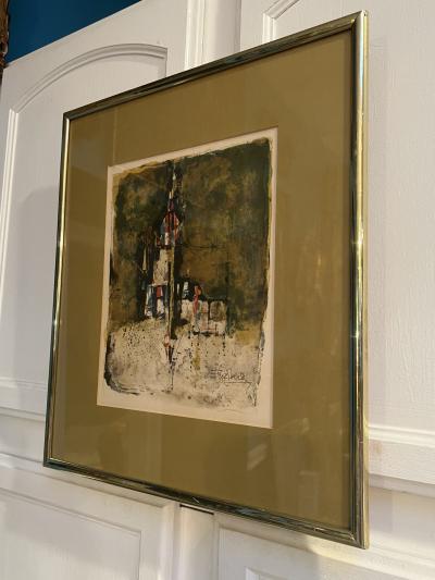 Johnny Friedlaender MID CENTURY ABSTRACT LITHOGRAPH BY JOHNNY FRIEDLAENDER