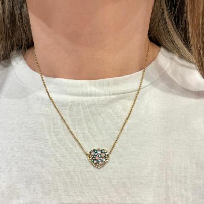 Joke Quick Paraiba Tourmaline Australian Opal White Diamond Necklace Joke Quick 2026