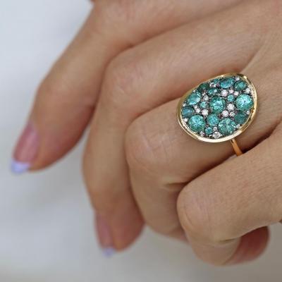 Joke Quick Paraiba Tourmaline White Diamond Starstruck Ring Joke Quick 2026