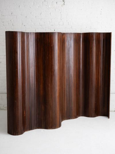 Jomaine Baumann Large French Tambour Folding Screen by Jomain Baumann