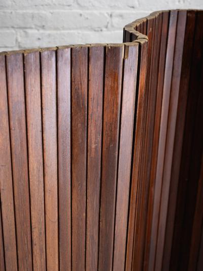 Jomaine Baumann Large French Tambour Folding Screen by Jomain Baumann