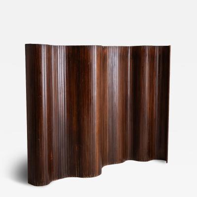 Jomaine Baumann Large French Tambour Folding Screen by Jomain Baumann