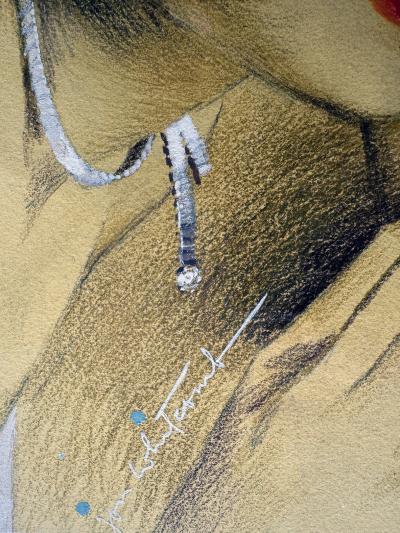 Jon Whitcomb Surreal Illustration Glamorous Blond at the Piano