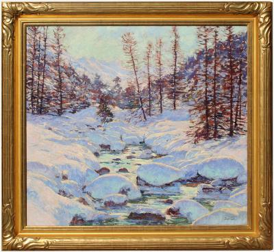 Jonas Lie Snowy Forest