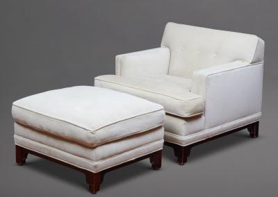 Jonathan Adler Chair and Ottoman