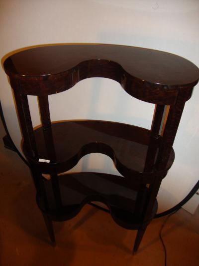 Jonathan Charles Kidney Shaped Three Tier Etagere