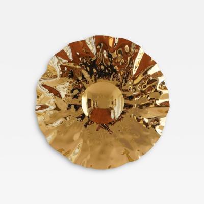 Jonathan Souli LOEIL DU SOLEIL Sculptural brass mirror