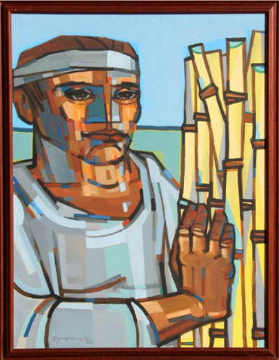 Jorge Dumas Man with Reeds