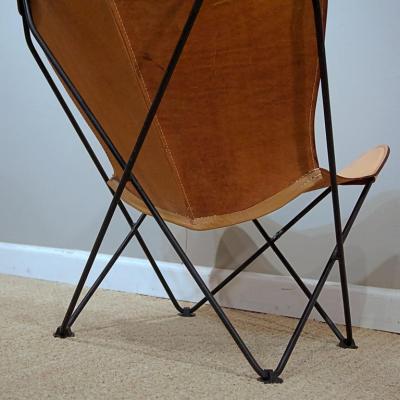 Jorge Ferrari Hardoy Pair of Leather Butterfly child Chairs