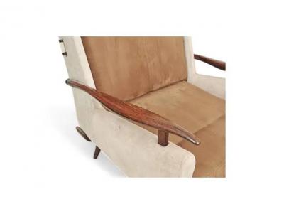 Jorge Zalszupin Bergere Armchair with Ottoman by Jorge Zalszupin c 1950s