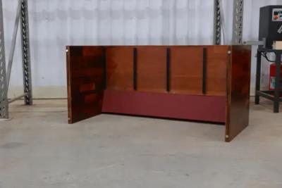 Jorge Zalszupin Brazilian Mid Century Foldable Desk in Hardwood by Jorge Zalszupin c 1970s