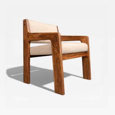 Jorge Zalszupin Brazilian Modern Armchair in Caviuna wood Wool Jorge Zalszupin 1960s 608A