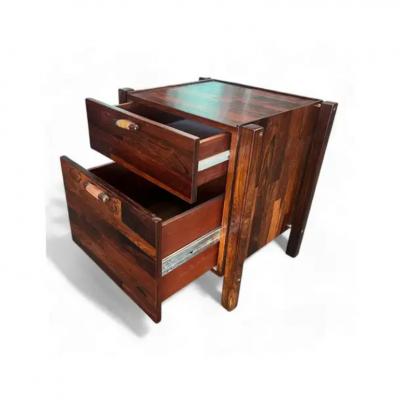 Jorge Zalszupin Brazilian Modern Filing Cabinet Drawers in Hardwood Jorge Zalszupin 1960 s