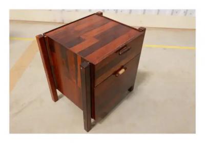 Jorge Zalszupin Brazilian Modern Filing Cabinet Drawers in Hardwood Jorge Zalszupin 1960 s