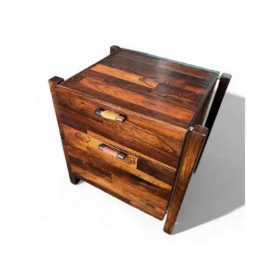 Jorge Zalszupin Brazilian Modern Filing Cabinet Drawers in Hardwood Jorge Zalszupin 1960 s