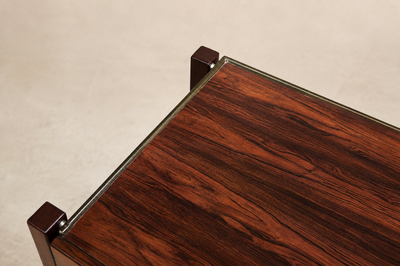 Jorge Zalszupin Brazilian Modern Filing Cabinet with 3 Drawers in Rosewood Jorge Zalszupin