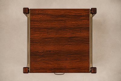 Jorge Zalszupin Brazilian Modern Filing Cabinet with 3 Drawers in Rosewood Jorge Zalszupin