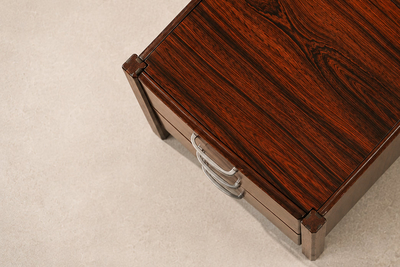Jorge Zalszupin Brazilian Modern Filing Cabinet with 3 Drawers in Rosewood Jorge Zalszupin