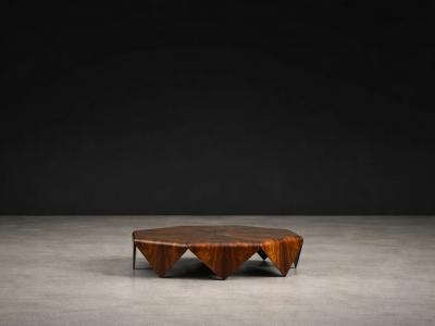 Jorge Zalszupin Brazilian Modern P tala Coffee Table in Rosewood by Jorge Zalszupin