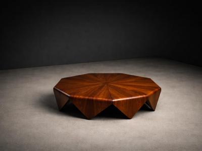 Jorge Zalszupin Brazilian Modern P tala Coffee Table in Rosewood by Jorge Zalszupin