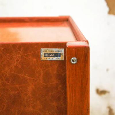 Jorge Zalszupin Brazilian Modern Side Cabinet with Drawer in Hardwood by Jorge Zalszupin 1960