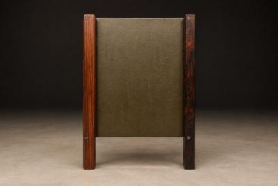 Jorge Zalszupin Brazilian Modern Side Table with drawers in Rosewood Jorge Zalszupin