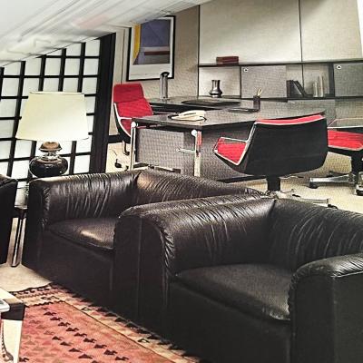 Jorge Zalszupin Brazilian Modern Tall Commander Swivel Chair Jorge Zalszupin 1973