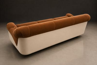 Jorge Zalszupin Brazilian Modern VIP Sofa in Fiberglass Mohair by Jorge Zalszupin