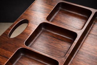 Jorge Zalszupin Carrinho de Ch Bar Cart in Rosewood Iron Brass by Jorge Zalszupin 1950s