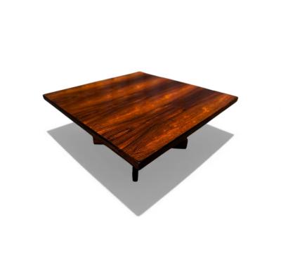 Jorge Zalszupin Chanceler Coffee Table in Rosewood and Metal Jorge Zalszupin Lot 852A