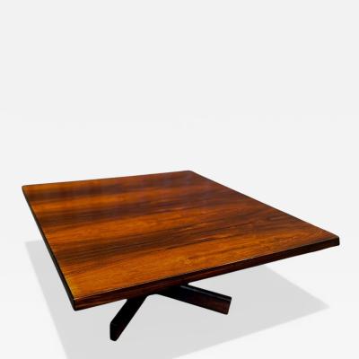 Jorge Zalszupin Chanceler Coffee Table in Rosewood and Metal Jorge Zalszupin Lot 852A