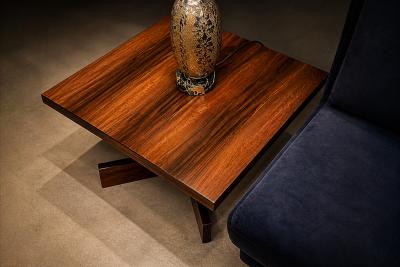 Jorge Zalszupin Chanceler Side Tables in Rosewood and Metal Jorge Zalszupin 1960s