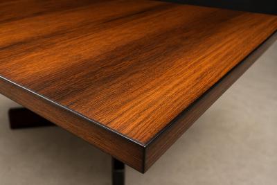 Jorge Zalszupin Chanceler Side Tables in Rosewood and Metal Jorge Zalszupin 1960s