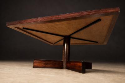 Jorge Zalszupin Chanceler Side Tables in Rosewood and Metal Jorge Zalszupin 1960s