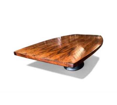 Jorge Zalszupin Dining Table Guanabara in Rosewood Concrete Metal Jorge Zalszupin 1960s