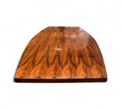 Jorge Zalszupin Dining Table Guanabara in Rosewood Concrete Metal Jorge Zalszupin 1960s