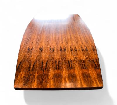 Jorge Zalszupin Dining Table Guanabara in Rosewood Concrete Metal Jorge Zalszupin 1960s