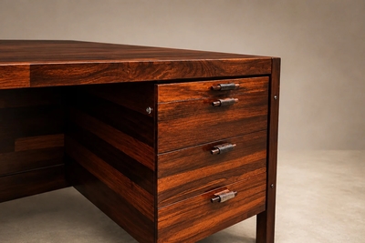 Jorge Zalszupin Jorge Zalszupin Diplomata Executive Desk in Brazilian Rosewood Brazil