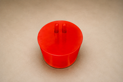 Jorge Zalszupin Jorge Zalszupin Eva Ice Bucket in Red Plastic Brazil 1970s
