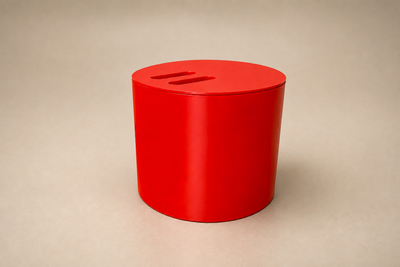 Jorge Zalszupin Jorge Zalszupin Eva Ice Bucket in Red Plastic Brazil 1970s