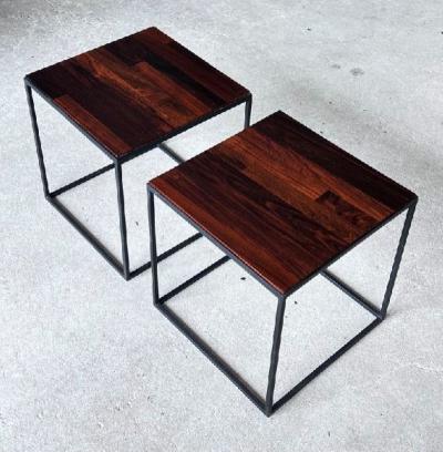 Jorge Zalszupin Jorge Zalszupin Pair of Domino Side Tables