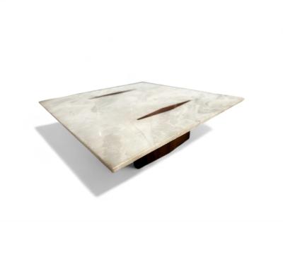 Jorge Zalszupin Limestone Coffee Table in Rosewood Marble Jorge Zalszupin 1959 Lot 553A