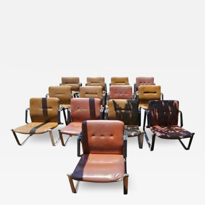 Jorge Zalszupin Lobby Chair set of 13 By Jorge Zalszupin 1960 1969