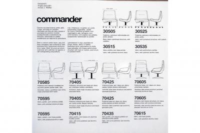 Jorge Zalszupin Low Commander Swivel Armchair by Jorge Zalszupin Bronze Chenille and Aluminum