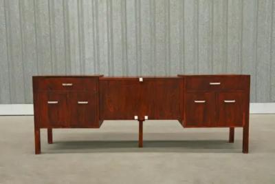 Jorge Zalszupin Mid Century Modern Credenza in Brazilian Hardwood by Jorge Zalszupin 1960