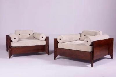 Jorge Zalszupin Mid Century Modern Pair of Brasiliana Armchairs by Jorge Zalszupin Brazil 1960