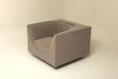 Jorge Zalszupin Mid Century Modern Pair of Cubo Armchairs by Jorge Zalszupin Brazil 1960s