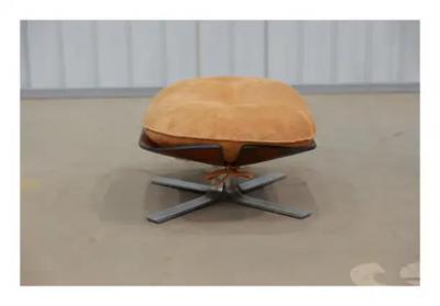 Jorge Zalszupin Mid Century Modern Paulistana Armchair with Ottoman by Jorge Zalszupin c 1959