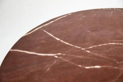 Jorge Zalszupin Midcentury Modern Round Table in Hardwood Granite by Jorge Zalszupin Brazil